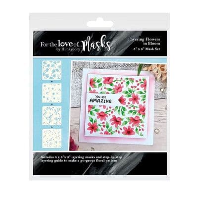 Hunkydory Layering Mask - Flowers in Bloom