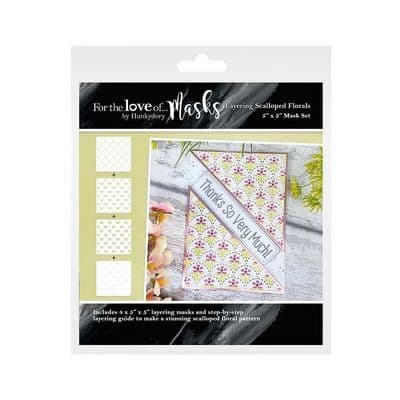 Hunkydory Layering Mask - Scalloped Florals