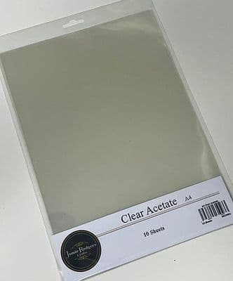 Jamie Rodgers Crafts - Clear Acetate Pack of 10 sheets
