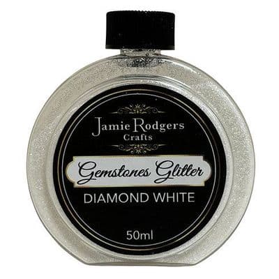 Jamie Rodgers Crafts Gemstones Glitter - Diamond White