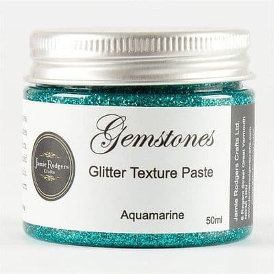Jamie Rodgers Crafts Gemstones Glitter Texture Paste - Aquamarine