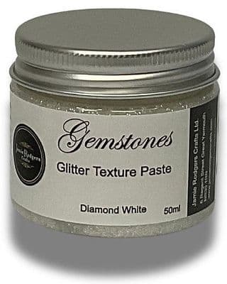 Jamie Rodgers Crafts Gemstones Glitter Texture Paste - Diamond White