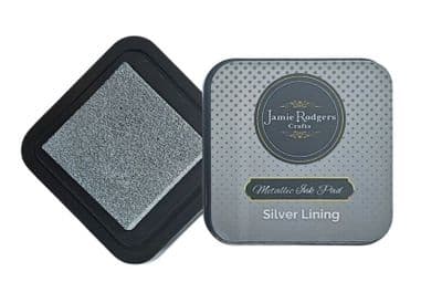 Jamie Rodgers Crafts Metallic Ink Pad - Silver Lining