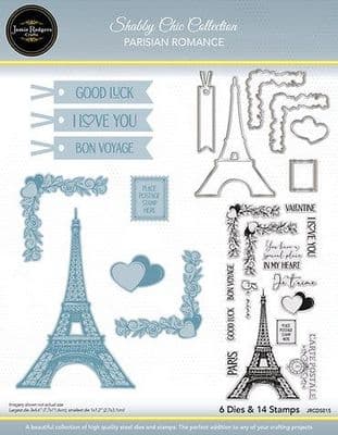 Jamie Rodgers Crafts Stamp & Die Set - Shabby Chic Parisian Romance