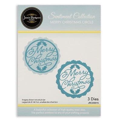 Jamie Rodgers Die Set - Merry Christmas Circle