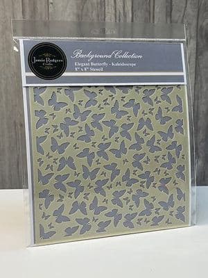 Jamie Rodgers Stencil - Kaleidoscope Elegant Butterfly