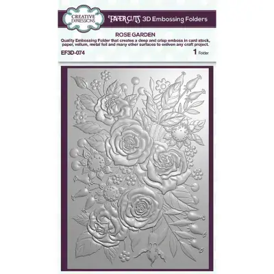 PaperCuts 3D Embossing Folder - Rose Garden