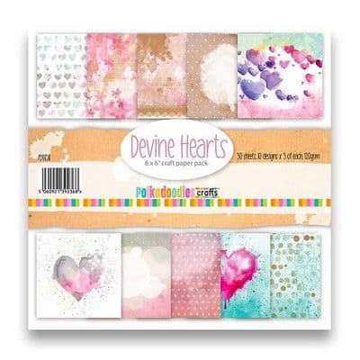 Polkadoodles Paper Pad - Devine Hearts 6