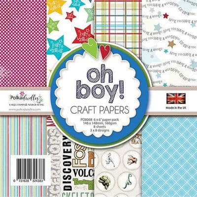 Polkadoodles Paper Pad - Oh Boy! 6