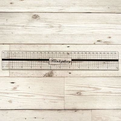 Premier Craft Tools - Decimal Inch Ruler with metal edge
