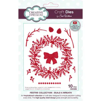 REDUCED Creative Expressions Die Set - Festive Collection Build a Wreath