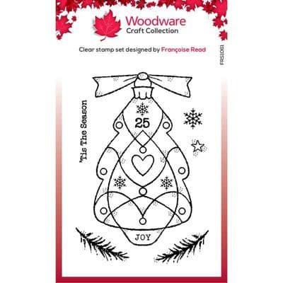 REDUCED Woodware Stamp Set - Glass Tree