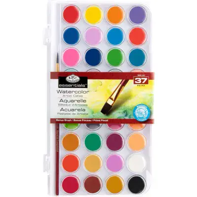 Royal & Langnickel Essentials 37pc Watercolour Artist Cakes Set