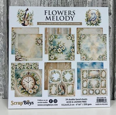 Scrap Boys - Flowers Melody Paper Pad 6