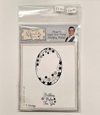 Sentimentally Yours Stamp Set - Blossom Small Oval Frame