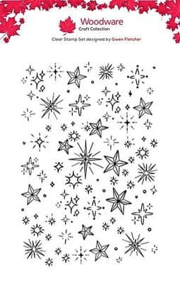 Woodware Stamp - Celestial Star Background