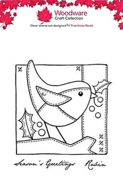 Woodware Stamp - Patch Robin