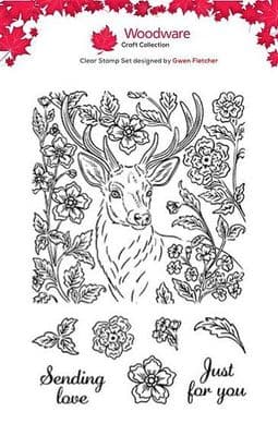 Woodware Stamp Set - Forest Stag by Gwen Fletcher