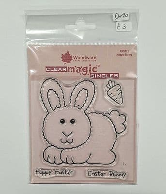 Woodware Stamp Set - Hoppy Bunny