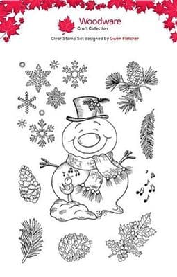 Woodware Stamp Set - Puddles