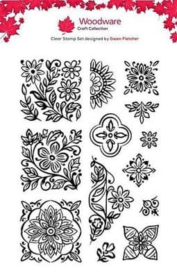 Woodware Stamp Set - Woodblock Impressions by Gwen Fletcher