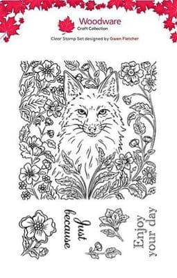 Woodware Stamp Set - Woodland Fox by Gwen Fletcher