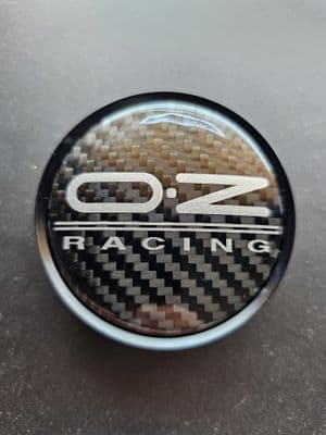 1x 68mm Genuine OZ Racing Wheel Centre Caps Hub Cover Carbon Acrylic M653