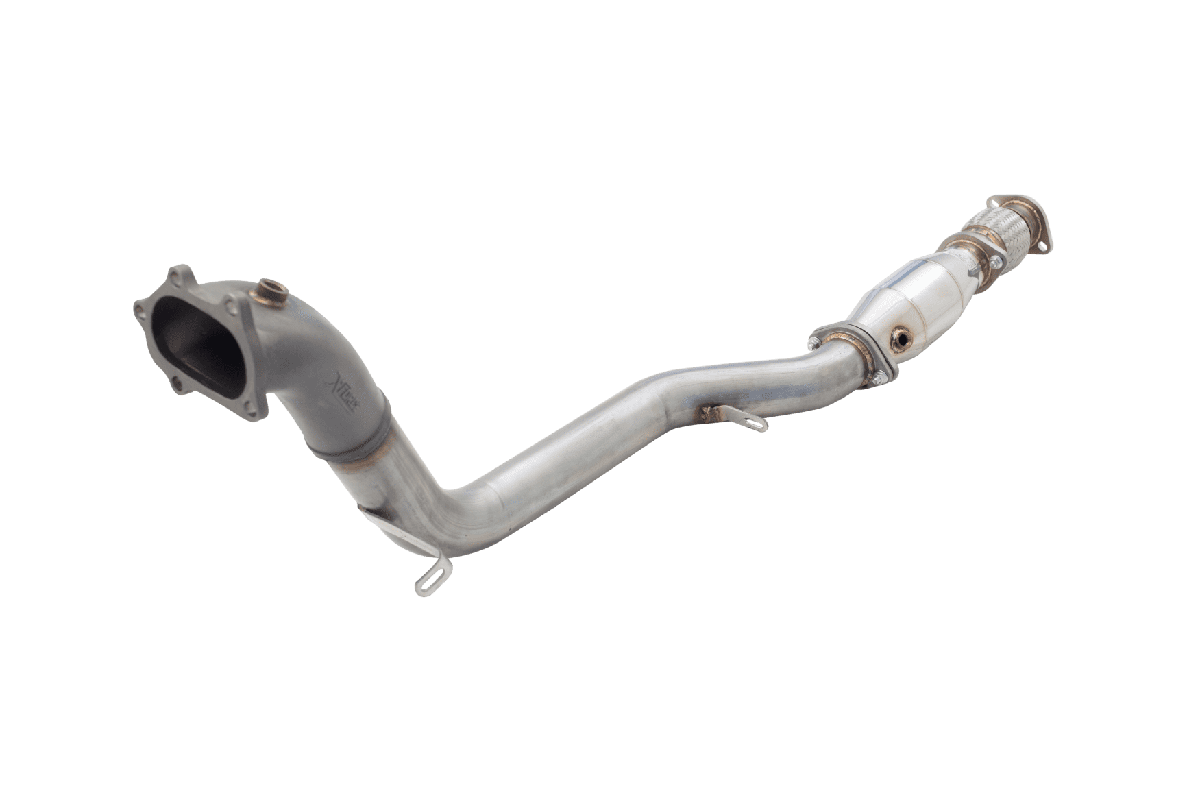 3" Downpipe with HighFlow Catalytic Converter 304 Matt finish