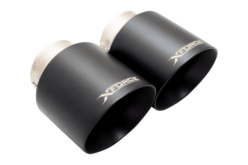 4" Black Tips for Xforce system only will NOT fit OEM ES-TY21-BLACKTIPS