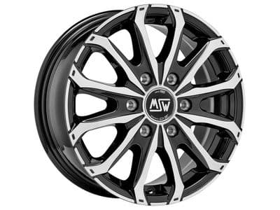 MSW 48 VAN 6H Silver, Matt Black & Gloss Black Polished