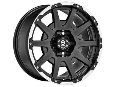 Sparco Dakar Matt Black Lip with polished Rivets