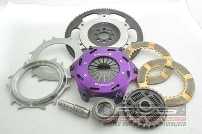 Xtreme Performance - 184mm Spring Ceramic Twin Plate Clutch Kit Incl Flywheel K20 Applications