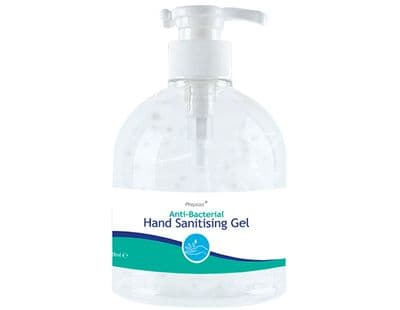 500ml Hand Sanitising Gel Pump Bottle - Quick Drying Sanitiser Gel