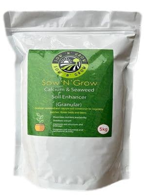5KG Calcium and Seaweed Granular Soil Enhancer - Soil Conditioner and Fertiliser