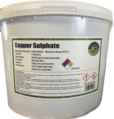 5KG Copper Sulphate Pentahydrate Minimum Assay 99.5% - Multi-usage