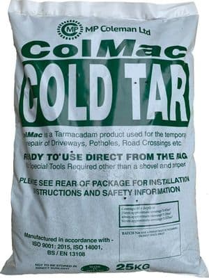 Colmac Cold Tar Asphalt Pothole Driveway Instant Repair Tarmac