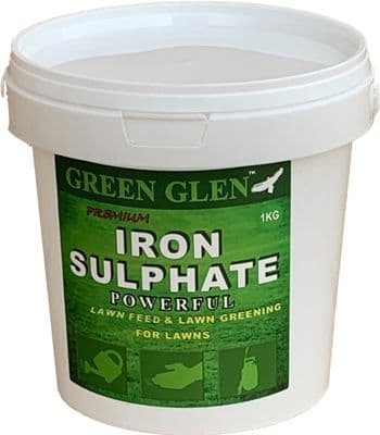 GREEN GLEN IRON SULPHATE FERTILISER, GRASS GREENER and LAWN TONIC Dry Powder easily soluble in water