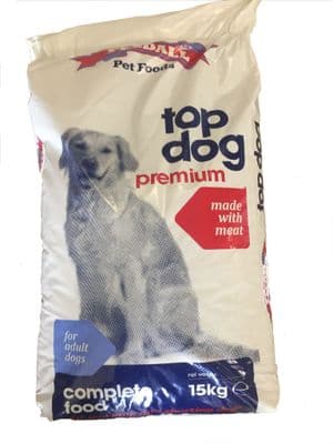 PREMIUM Dry Dog Food With Meat, Fish & Chicken for Working, Sporting, Adult Dogs