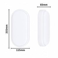 15W LED Bulkhead Light IP65 Waterproof Fireproof Outdoor Wall Ceiling Lamp – Cool White