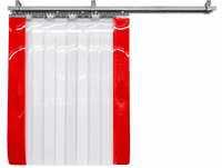 2.4MX3M CRW Sliding PVC Strip Curtain Kit