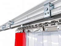 2.4MX3M CRW Sliding PVC Strip Curtain Kit