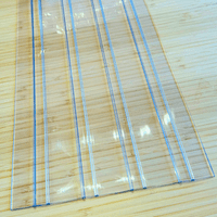 2mm x 200mm PVC Strip Curtain Kit – Ribbed Clear Blue Strips