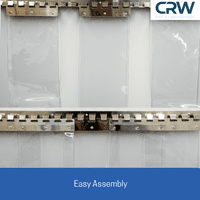 2mm x 200mm PVC Strip Curtain Kit Standard