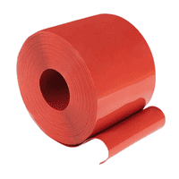 2mm x 200mm PVC Strip Curtain Kit Translucent Red
