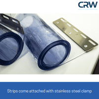 2mm x 300mm PVC Strip Curtain Kit Heavy Duty