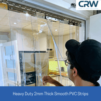 2mm x 300mm PVC Strip Curtain Kit Heavy Duty