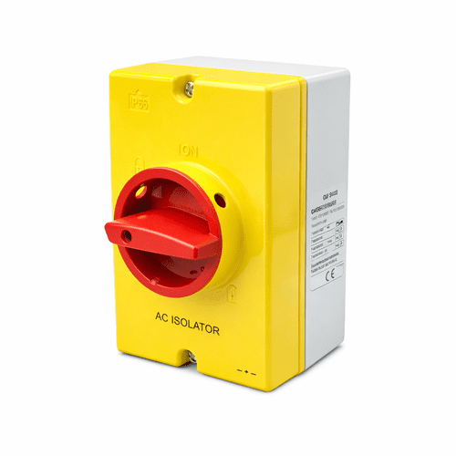 40A AC Isolator Switch IP66 Weatherproof 415V Rotary Lockable OFF – 4P