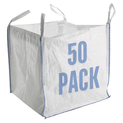 50 x FIBC 1 Tonne Bulk Jumbo Builders Rubble Sack Waste Storage Bag