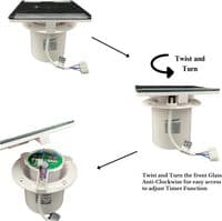 AirTech-UK 100mm (4 Inch) Black Glass Bathroom Extractor Fan with Humidistat & Timer – Silent Ventil