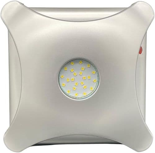 AirTech-UK Silent Bathroom Extractor Fan with LED Light – 100mm / 4 Inch Wall or Ceiling Ventilation